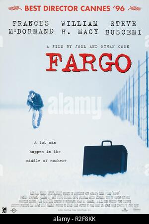 Fargo Année : 1996 USA Réalisateur : Joel Coen affiche de film (USA) Banque D'Images