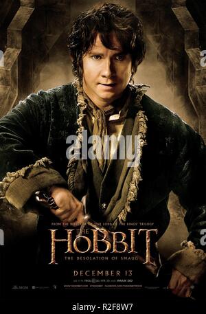 Le Hobbit : la désolation de Smaug Année : 2013 USA / New Zealand Réalisateur : Peter Jackson Martin Freeman Film poster (USA) Banque D'Images