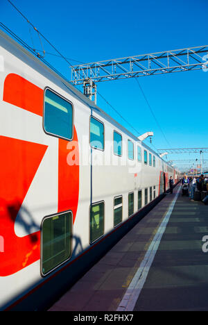 Leningradzky Vokzal, gare de Leningrad, Moscou, Russie Banque D'Images