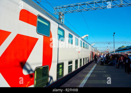 Leningradzky Vokzal, gare de Leningrad, Moscou, Russie Banque D'Images
