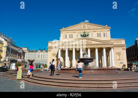 Théâtre Bolchoï, Ploshchad Teatralnaya, Moscou, Russie Banque D'Images