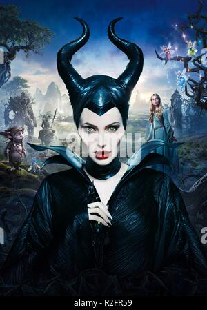 Année : 2014 maléfique USA Réalisation : Robert Stromberg Angelina Jolie Film poster (textless) Banque D'Images