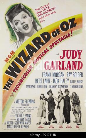 The Wizard of Oz Année : 1939 USA Réalisateur : Victor Fleming affiche de film (USA) Banque D'Images