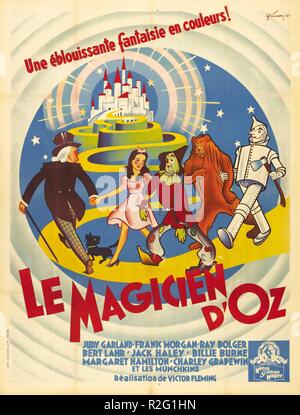The Wizard of Oz Année : 1939 USA Réalisateur : Victor Fleming Movie poster (Fr) Banque D'Images