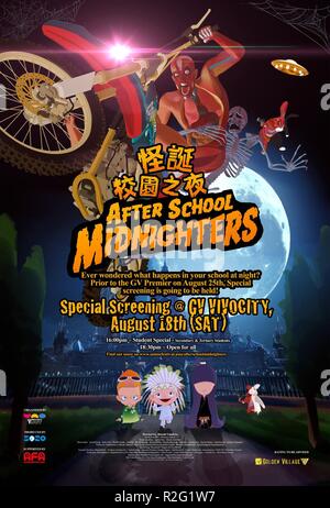 Après l'école Midnighters Hôkago middonaitâzu Année : 2012 Réalisateur : Hitoshi Takekiyo Japon affiche de film d'Animation (Int) Banque D'Images