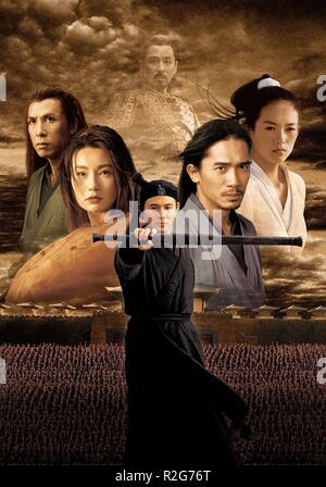 Hero Ying xiong Année : 2002 Réalisateur : Zhang Yimou Chine Maggie Cheung, Jet Li, Tony Leung Chiu Wai, Zhang Ziyi (affiche de film textless) Banque D'Images