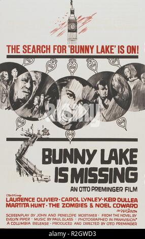 Bunny Lake est manquant Année : 1965 UK Réalisateur : Otto Preminger affiche de film (USA) Banque D'Images