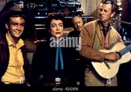 Johnny Guitar Année : 1954 USA Réalisateur : Nicholas Ray Ben Cooper, Joan Crawford, Sterling Hayden Banque D'Images