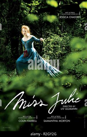 Mlle Julie Année : 2014 Norvège / UK : Liv Ullmann Jessica Chastain Film poster (Int) Banque D'Images