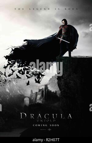 Année : 2014 indicibles Dracula USA Réalisation : Gary Shore Luke Evans (USA) affiche de film Banque D'Images