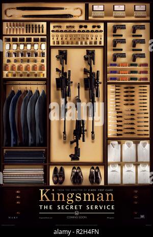 Kingsman : le Service Secret Année : 2014 Réalisateur : Matthew Vaughn UK affiche de film (USA) Banque D'Images