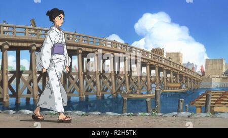 Mlle Hokusai Sarusuberi : Mlle Hokusai Année : 2015 Réalisateur : Keiichi Hara Japon Animation Banque D'Images