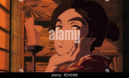 Mlle Hokusai Sarusuberi : Mlle Hokusai Année : 2015 Réalisateur : Keiichi Hara Japon Animation Banque D'Images