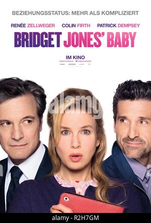 Le bébé de Bridget Jones Année : 2016 UK / USA Réalisateur : Sharon Maguire Colin Firth, Renée Zellweger, Patrick Dempsey (Ger) affiche de film Banque D'Images