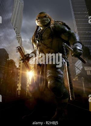 Teenage Mutant Ninja Turtles Année : 2014 USA Réalisation : Jonathan Liebesman (affiche de film textless) Banque D'Images