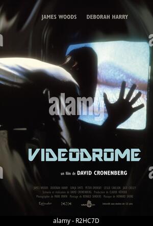 Videodrome Année : 1983 Canada / USA Réalisateur : David Cronenberg Film poster (Fr) Banque D'Images