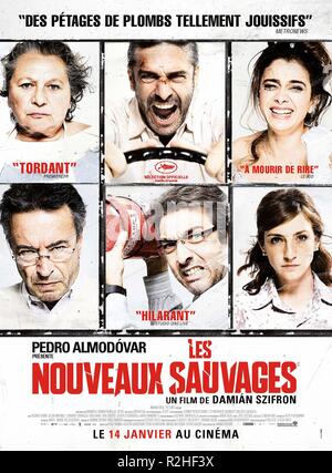 Le recueil intitulé "Relatos" salvajes Wild Tales Année : 2014 Espagne Réalisateur : Damian Szifron affiche de film (fr) Banque D'Images