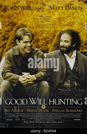 Good Will Hunting Année : 1997 USA Réalisation : Gus Van Sant Robin Williams, Matt Damon Film poster (USA) Banque D'Images