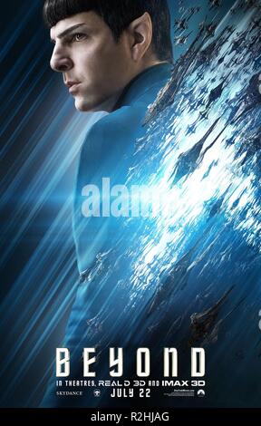 Au-delà de l'année de Star Trek : 2016 USA Réalisateur : Justin Lin Zachary Quinto Film poster (USA) Banque D'Images