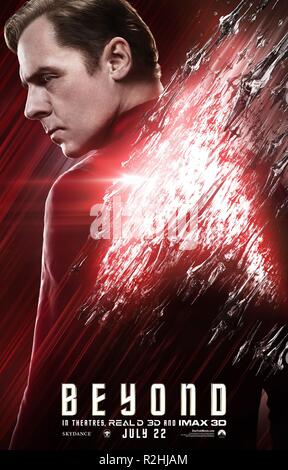 Au-delà de l'année de Star Trek : 2016 USA Réalisateur : Justin Lin Simon Pegg Film poster (USA) Banque D'Images