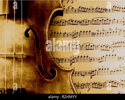 Ancien violon Banque D'Images