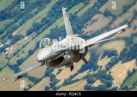 Polish Air Force F-16 photographié au Royal International Air Tattoo (RIAT) Banque D'Images