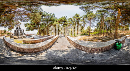 Vue panoramique à 360° de Sorkheh Hesar National Park