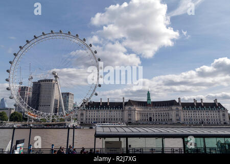 London Eye Banque D'Images