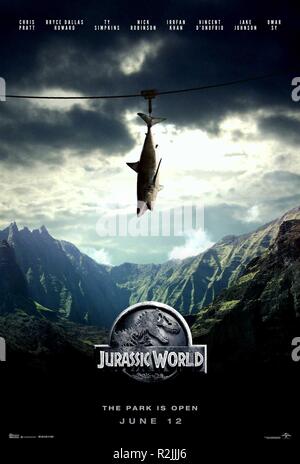 Jurassic World Année : 2015 USA Réalisation : Colin Trevorrow affiche de film (USA) Banque D'Images