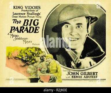 La grande Parade Année : 1925 USA Réalisateur : King Vidor John Gilbert Poster (USA) Banque D'Images