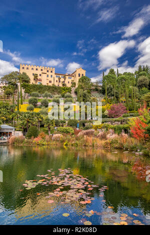 Le château de Trauttmansdorff, Meran, le Tyrol du Sud, Italie, Europe Banque D'Images