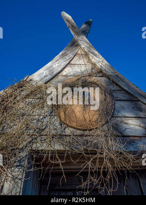 Flake village Viking, le lac de Walchensee, Bavière, Allemagne Banque D'Images