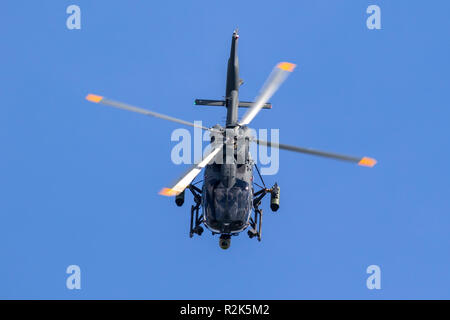 BERLIN - Apr 27, 2018 : nouvel Airbus H145M en vol d'hélicoptères militaires à l'ILA Berlin Air Show. Banque D'Images