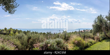 Mer Méditerranée seascape près de Makarska village de Croatie Banque D'Images