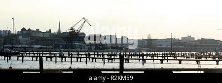 Ville port rostock Banque D'Images