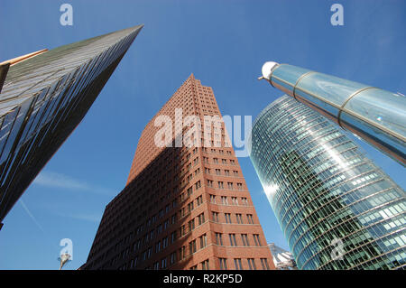 Gratte-ciel sur la Potsdamer Platz à Berlin Banque D'Images