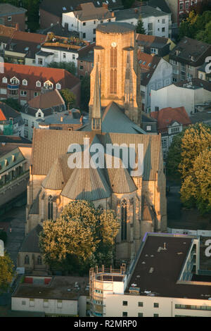 Vue aérienne, Buer, Gelsenkirchen, Ruhr, Rhénanie du Nord-Westphalie, Allemagne, Europe, Banque D'Images