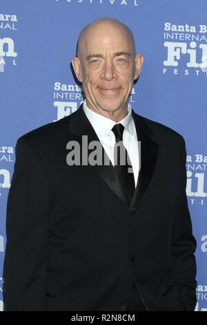 Goleta, CA. 19 Nov, 2018. JK Simmons au hall des arrivées pour le Santa Barbara International Film Festival Awards Gala, le Ritz Carlton Bacara Santa Barbara, Goleta, CA, le 19 novembre 2018. Credit : Priscilla Grant/Everett Collection/Alamy Live News Banque D'Images