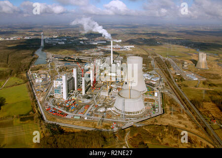 Schmehausen, Hamm, RWE Power AG, centrale à charbon, en Westphalie, Hamm Uentrop, Ruhr, Rhénanie du Nord-Westphalie, Allemagne, Europe, Banque D'Images