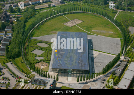 Mont Cenis 1/3/5 avec l'Académie solaire Mt.Cenis dans le district de Sodingen, Schachtzeichen Ruhr2010, Herne, Ruhr, Rhénanie du Nord-Westphalie, Allemagne, Europe, Banque D'Images