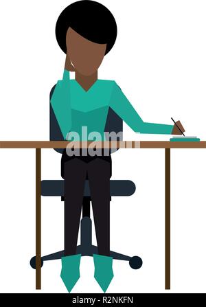 Femme sur 24 prise de notes vector illustration graphic design Illustration de Vecteur