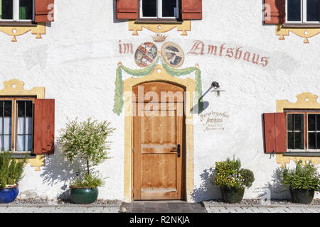 Preysingsches Amtshaus en Hohenaschau, Aschau im Chiemgau, Haute-Bavière, Bavière, Allemagne du sud, l'Allemagne, de l'Europe Banque D'Images