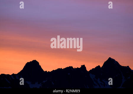 Arête Mitteregg dans la lumière du matin, Haut Tauern, le Tyrol, Autriche Banque D'Images