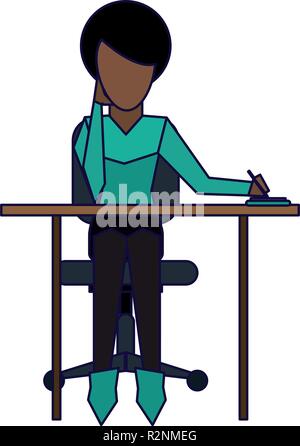 Femme sur 24 prise de notes vector illustration graphic design Illustration de Vecteur