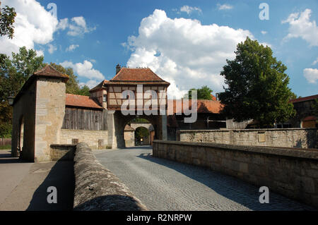 Gate à Rothenburg ob der Tauber Banque D'Images