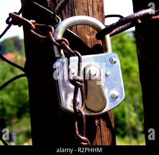 Cadenas,VERROUILLAGE Banque D'Images