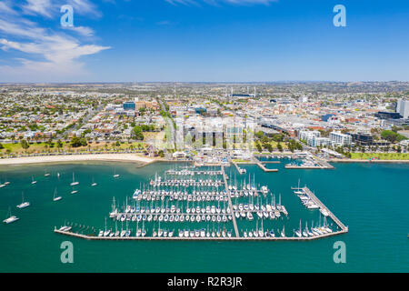 Photo aérienne de la région de Geelong, Victoria, Australie Banque D'Images