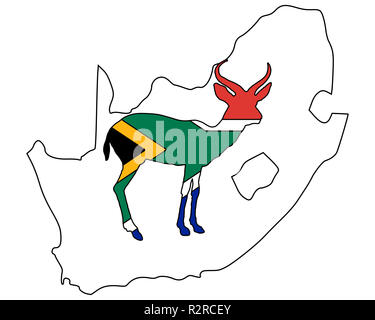 L'antilope d'Afrique du Sud Banque D'Images