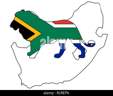 L'Afrique du Sud, lion Banque D'Images