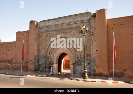 La porte Bab Agnaou,à Marrakech Banque D'Images